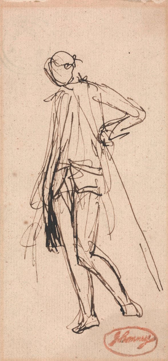 Stående figur af George Romney