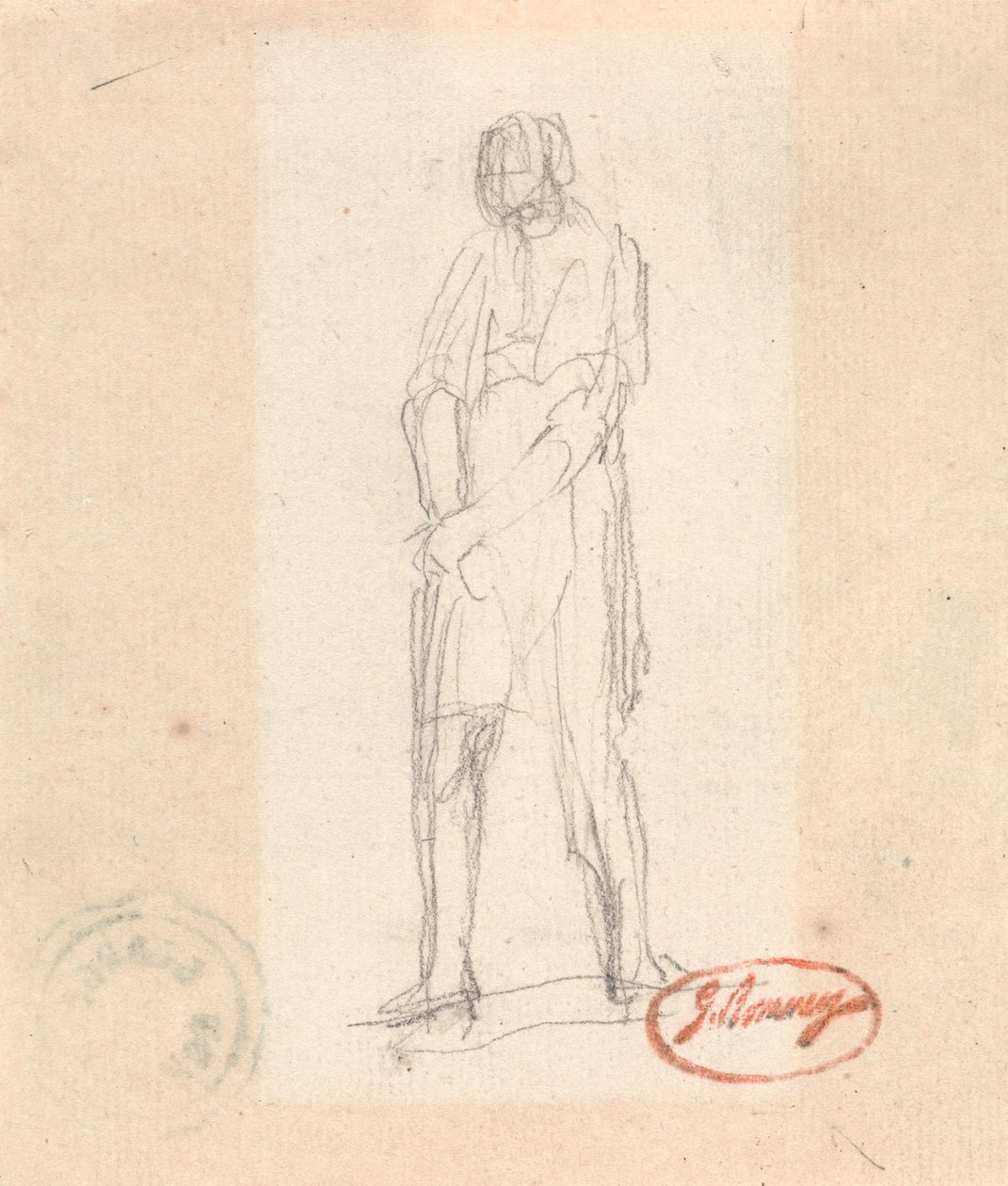 Stående figur af George Romney