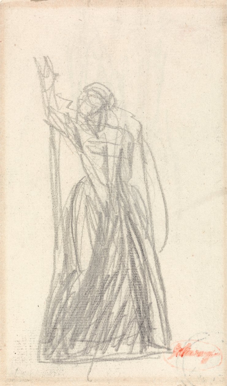 Stående figur, sandsynligvis for Lady Macbeth af George Romney