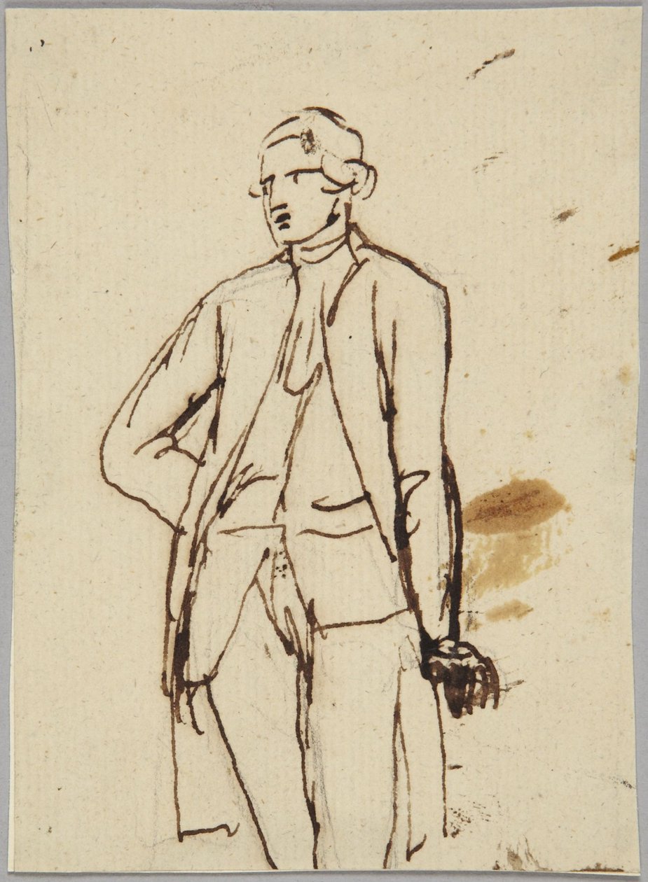 Stående mandlig figur af George Romney