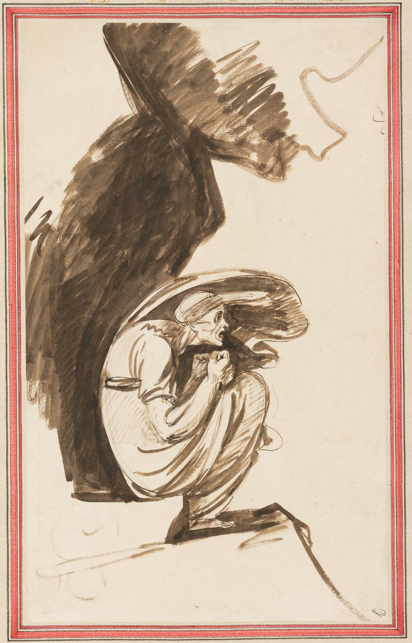 Studie til »Heksen fra Lapland« af George Romney