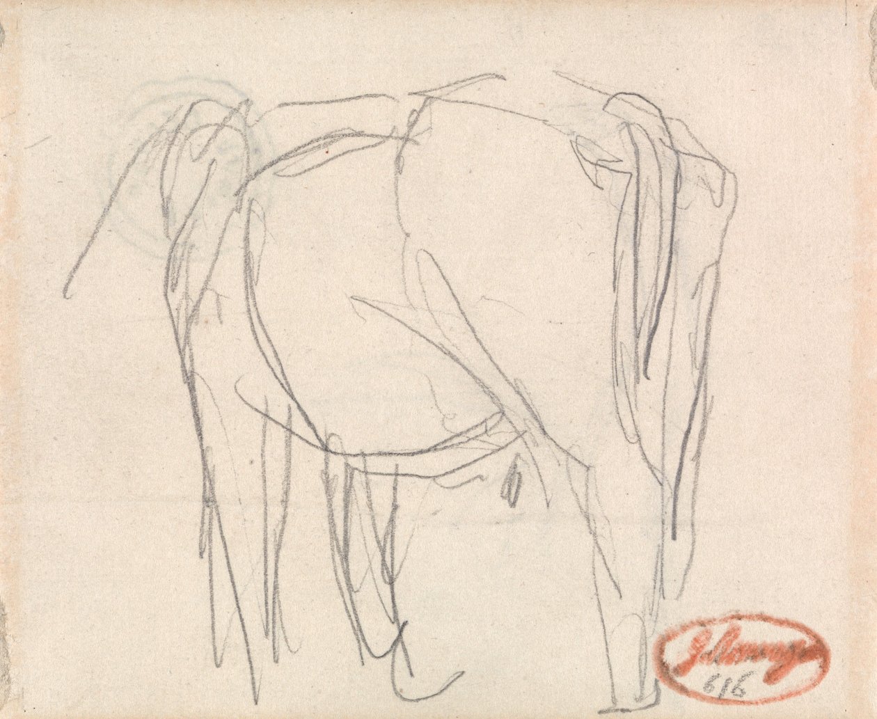 Studie af et dyr af George Romney
