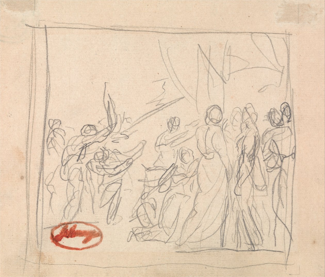 Kroketkampen, der gik galt af George Romney