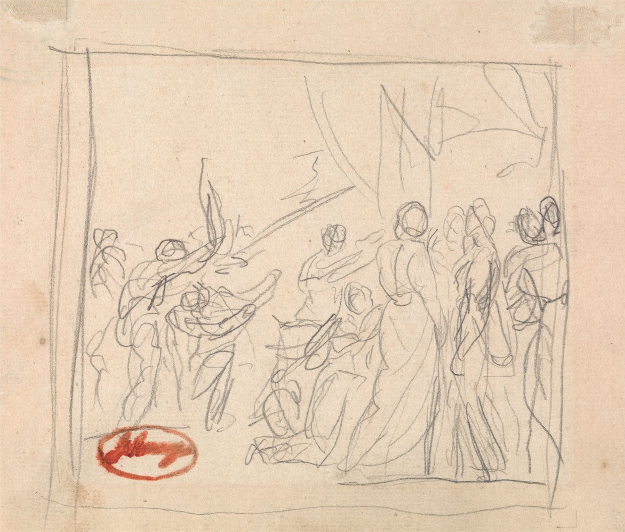 Kroketkampen, der gik helt galt af George Romney