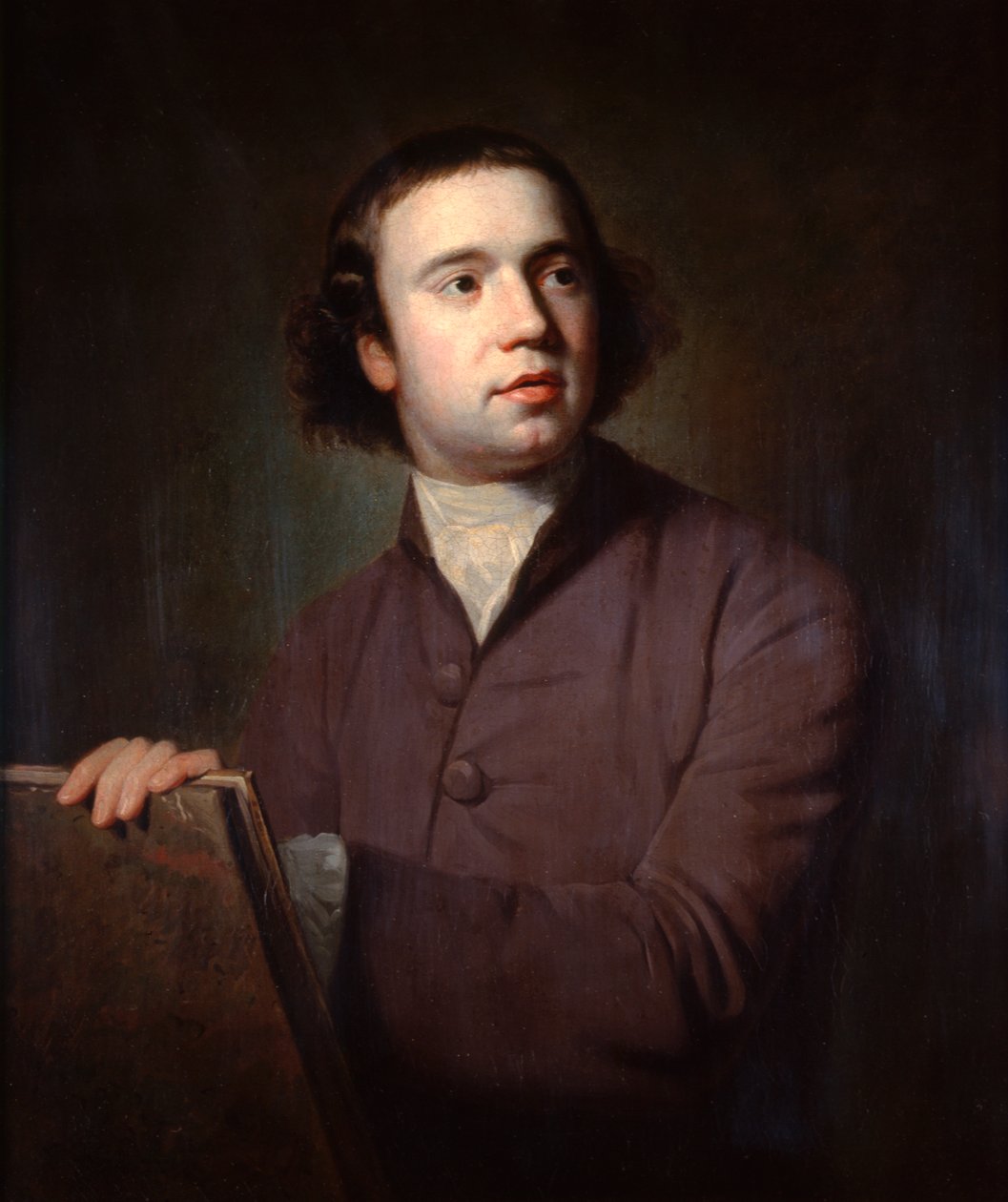 Thomas Barrow, en portrætmaler, c1754-1802 af George Romney