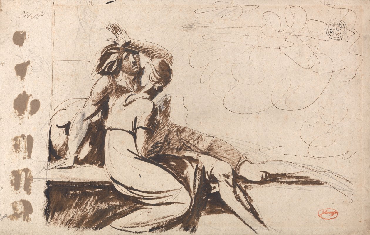 To elskende (Manden, der vågner fra en drøm) af George Romney
