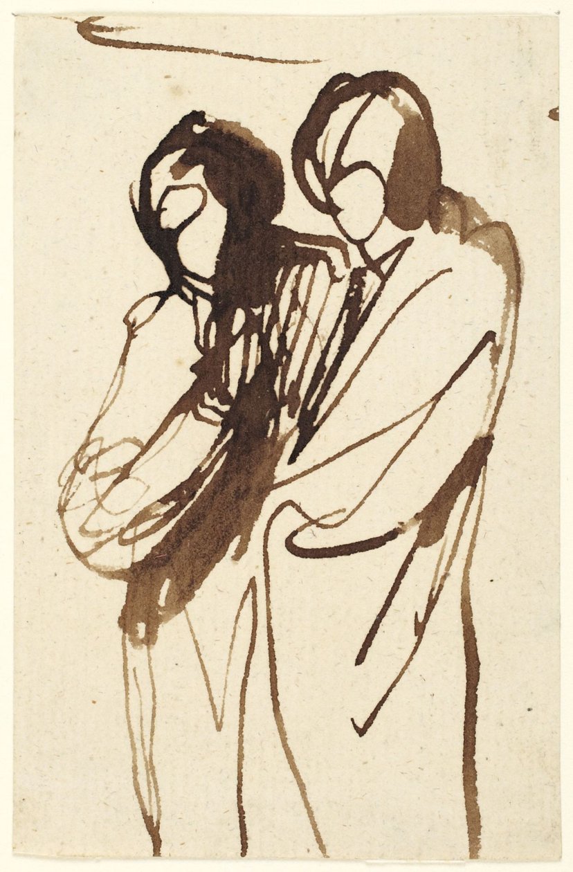 To stående figurer af George Romney