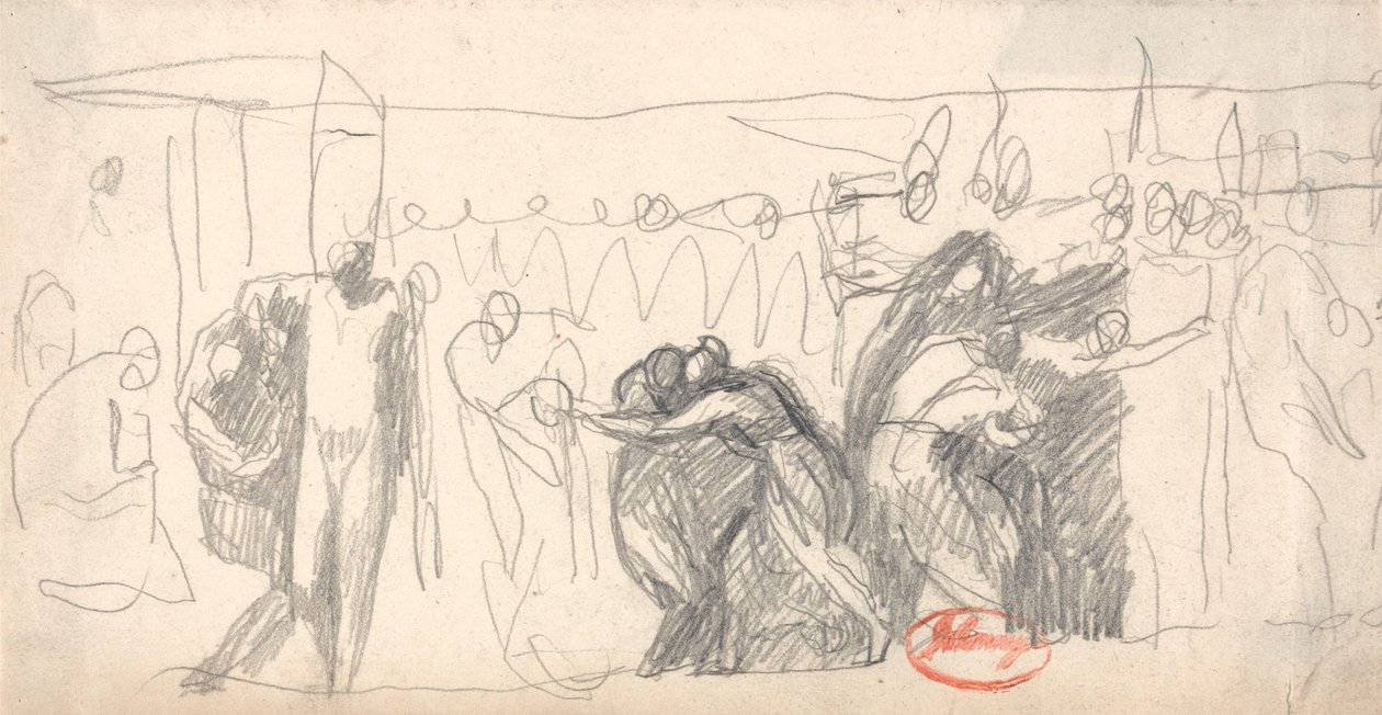 Gruppe af uidentificerede figurer af George Romney