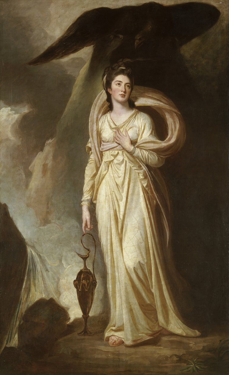 Viscountess Bukeley som Hebe, ca. 1775 (olie på lærred) af George Romney