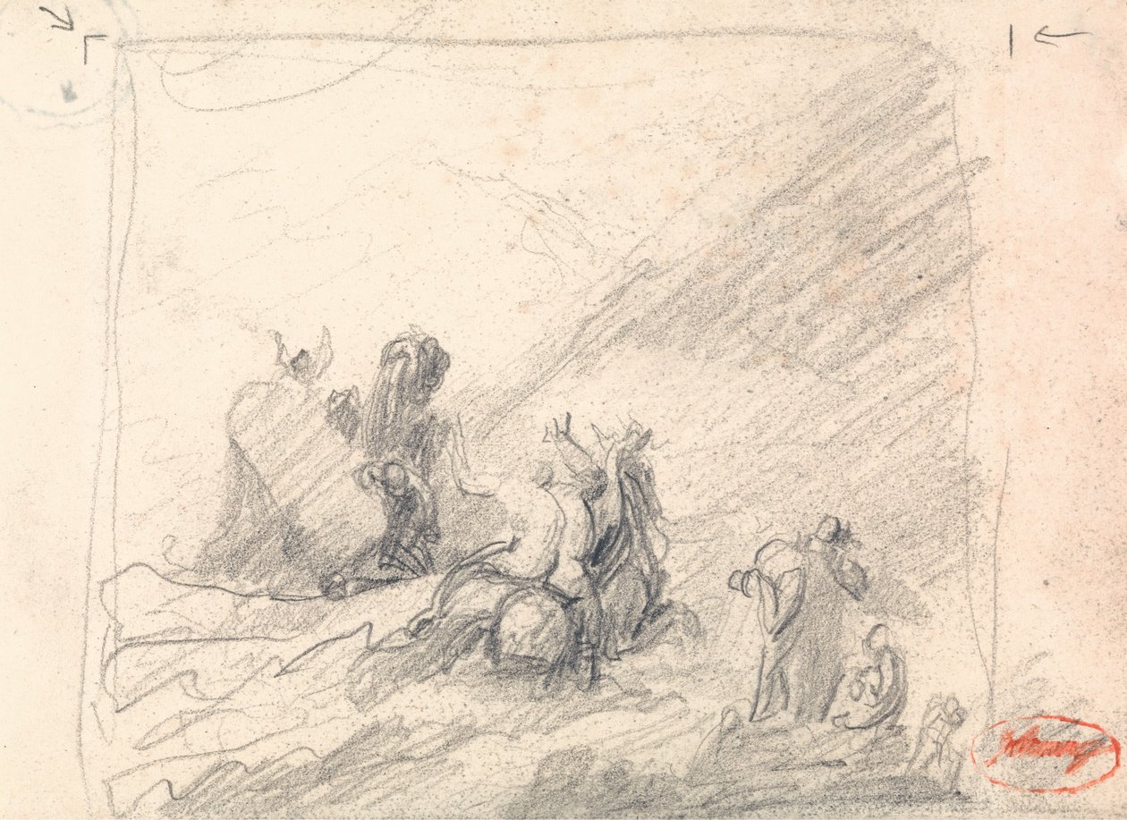 Wolgemuth redder de skibbrudne ud for Kap det Gode Håb af George Romney