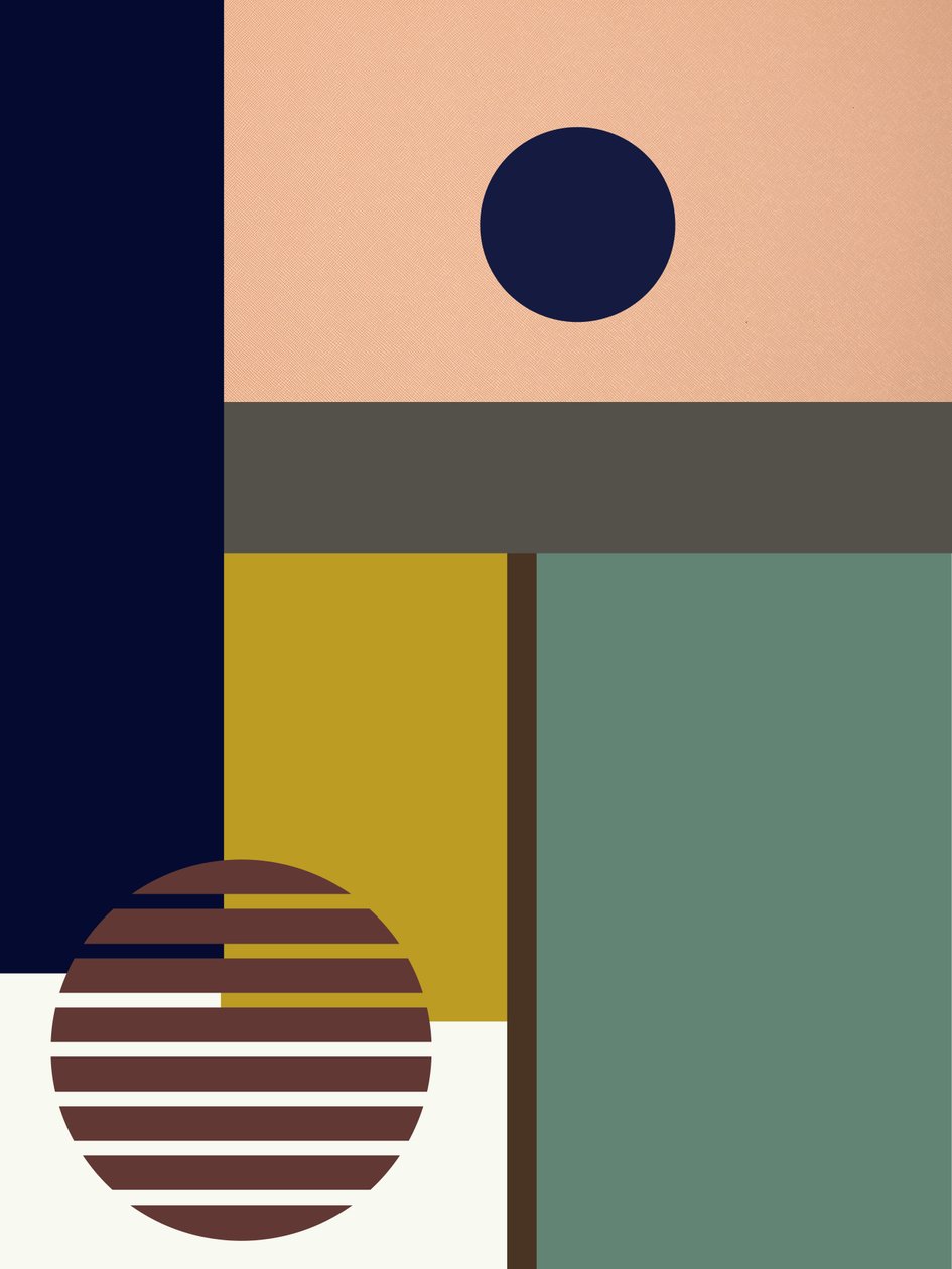 Abstrakt puslespil, 21. århundrede (illustration) af George Rosaly