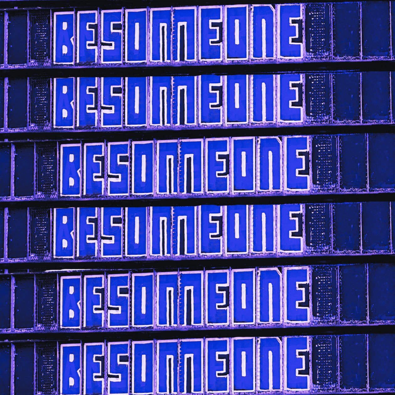 Be Someone, 2023 (Akryl på lærred) af George Rosaly