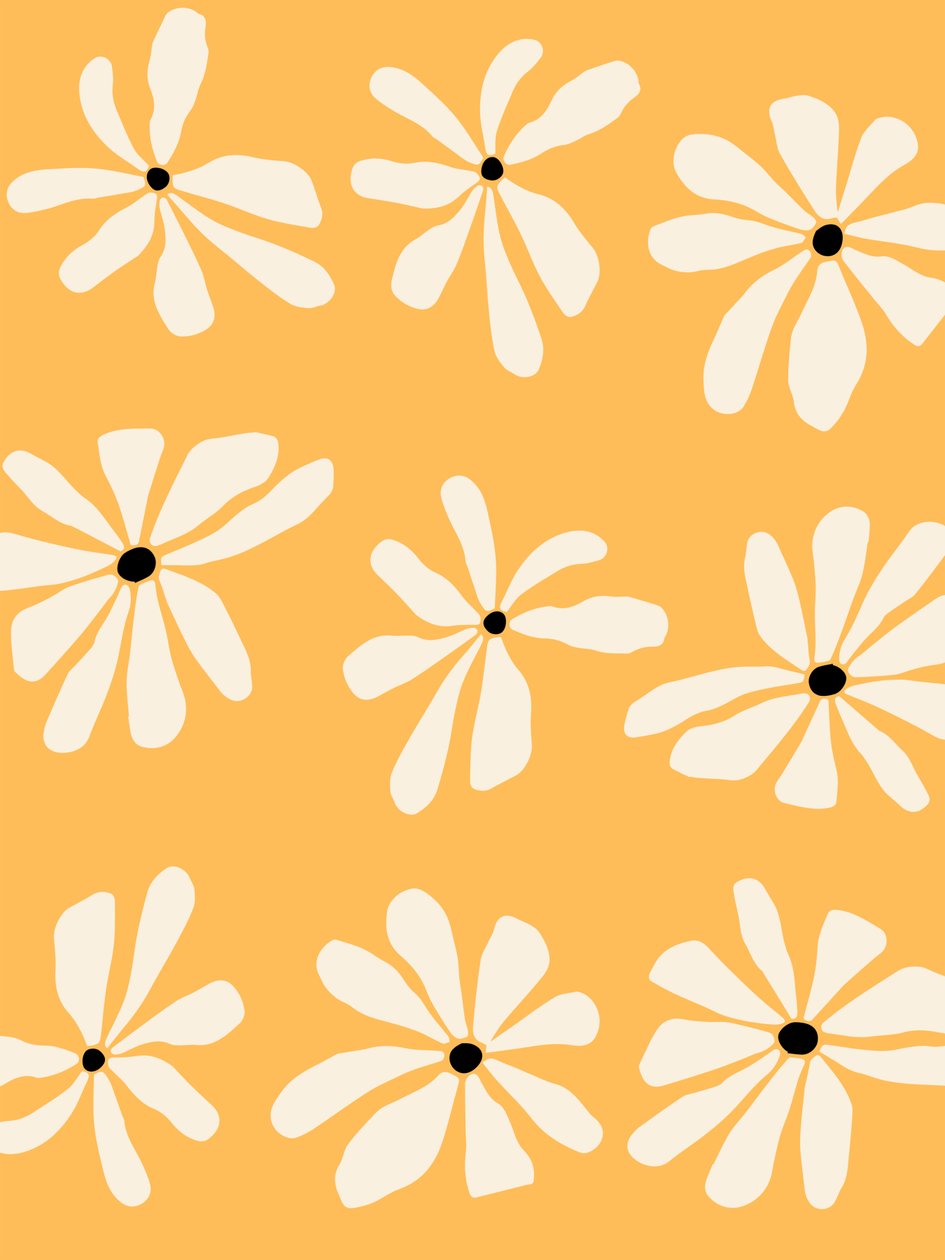 Flower Power, 2023 (maleri på lærred) af George Rosaly