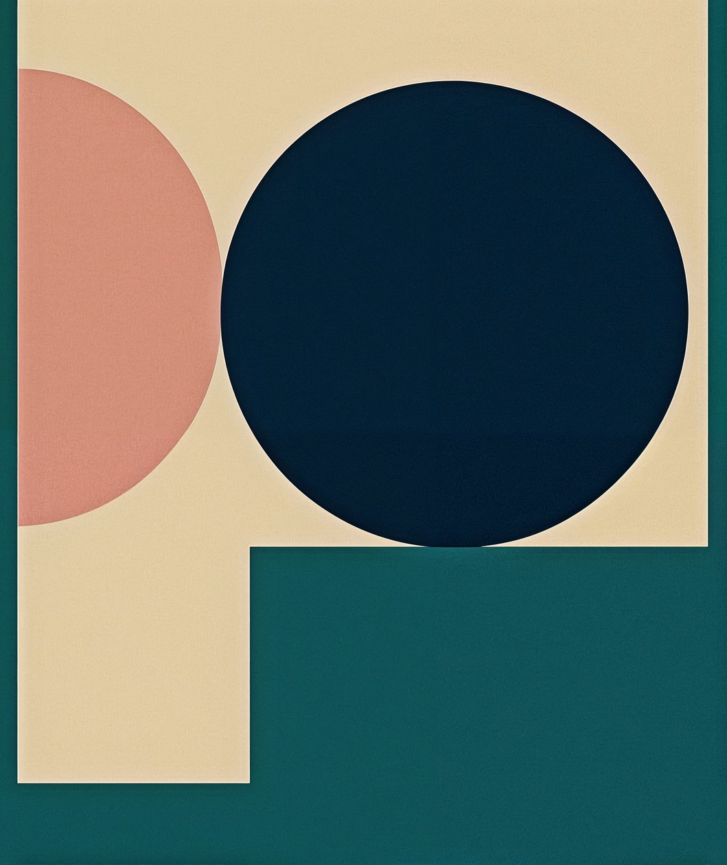 Fragmented Harmony, 2025 (akryl på lærred) af George Rosaly