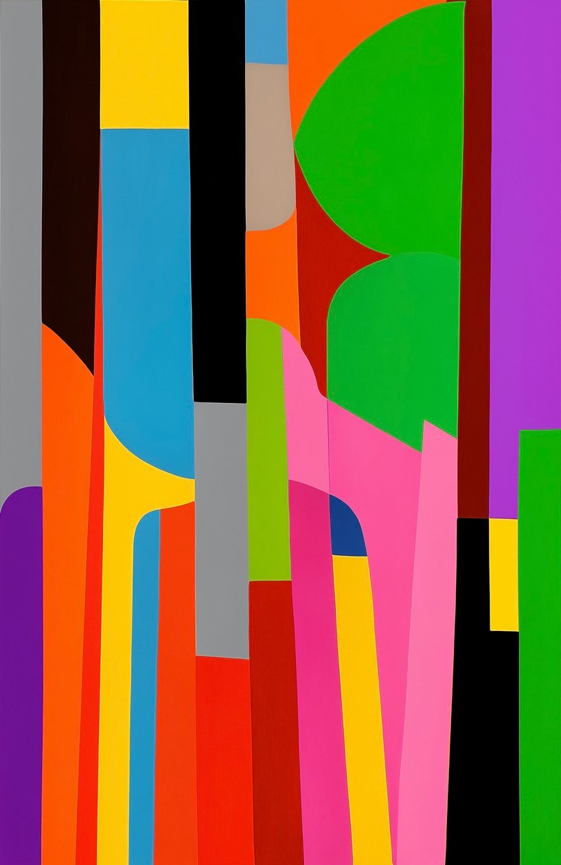 Shifting Perspectives, 2025 (akryl på lærred) af George Rosaly
