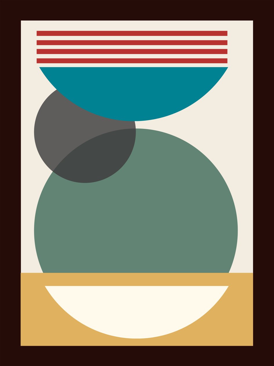 Space City Abstract, 2023 (Akryl på lærred) af George Rosaly