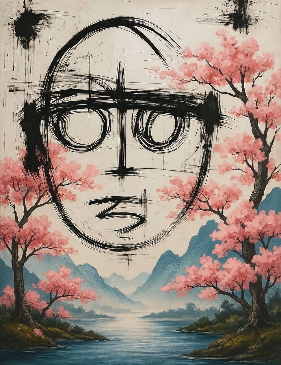 Unbroken Spring, 2025 (akryl på lærred) af George Rosaly