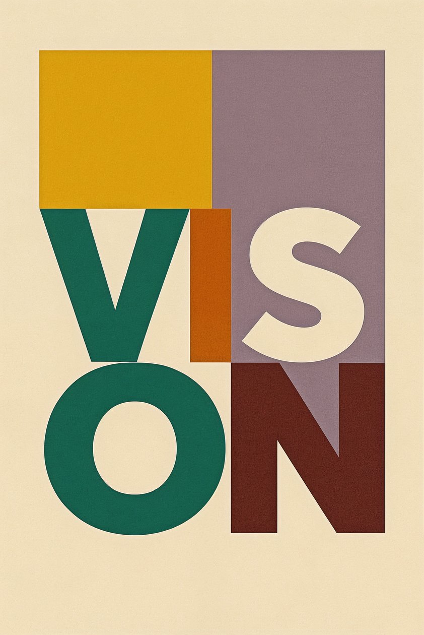 VISION In Motion, 2025 (akryl på lærred) af George Rosaly