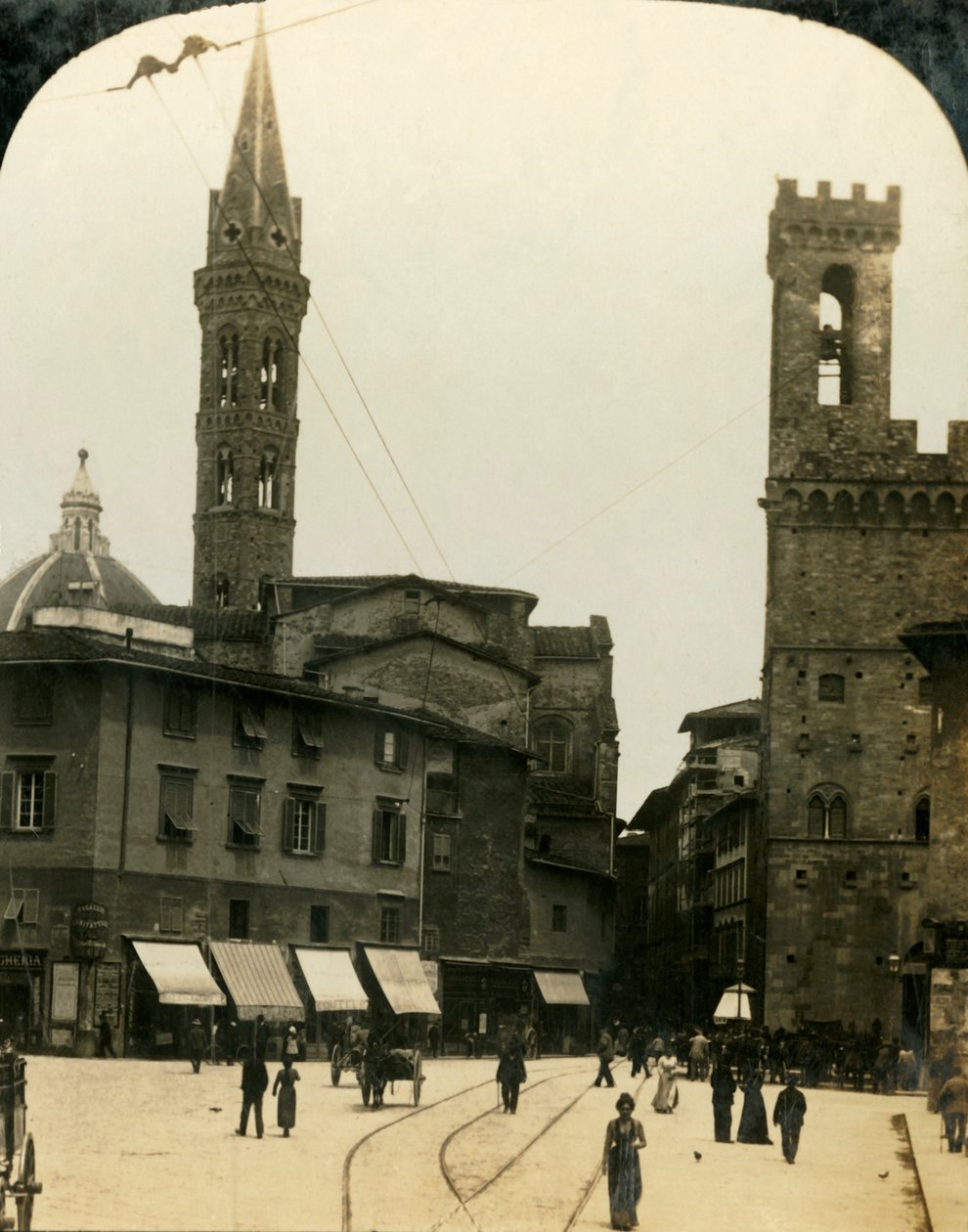 Piazza San Firenze, Florence, Italy, c1909. dani af George Rose