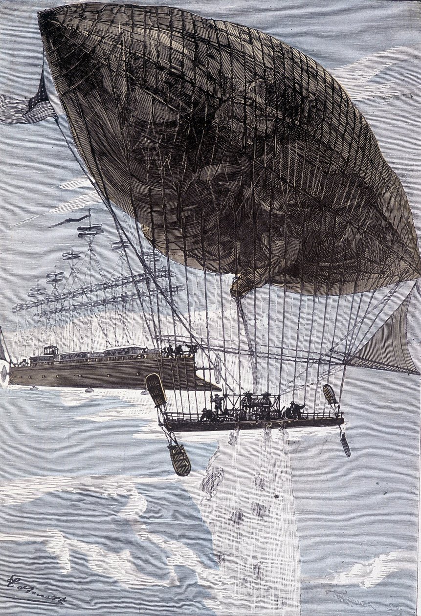 Albatros sluttede sig til go-a-head (side 216) i “Robur the Conqueror” af Jules Verne af George Roux