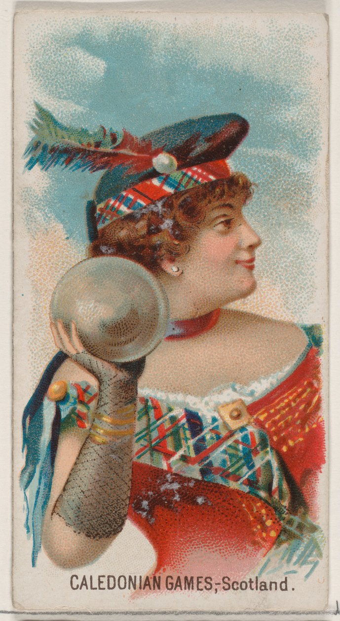 Caledonian Games, Skotland, fra Holidays-serien N80 til Duke-cigaretter, 1890., 1890. af George S. Harris and Sons