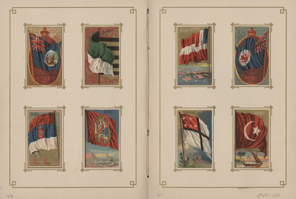 Flag for alle nationer og USA - side 23 og 24 af George S. and Sons Harris