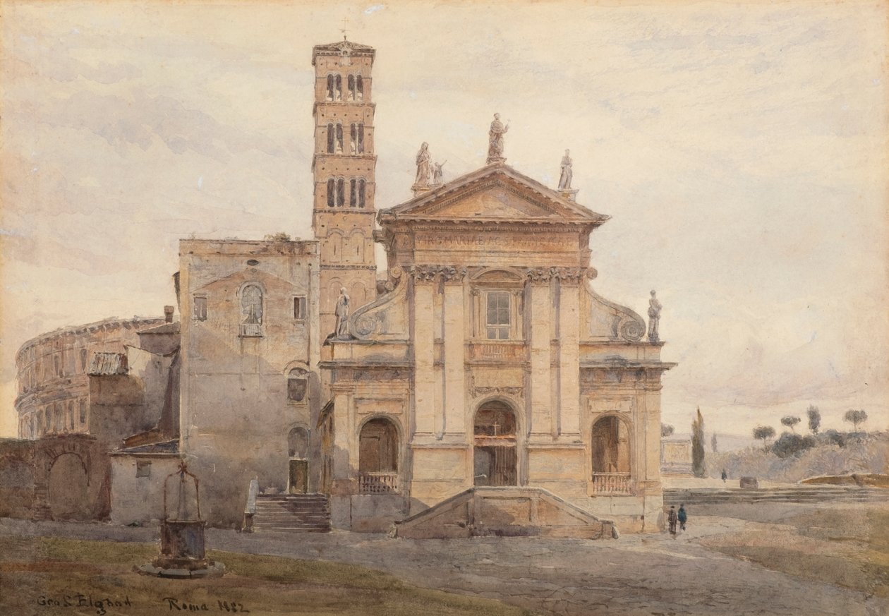 Basilikaen Skt. Francesca Romana, Rom af George Samuel Elgood