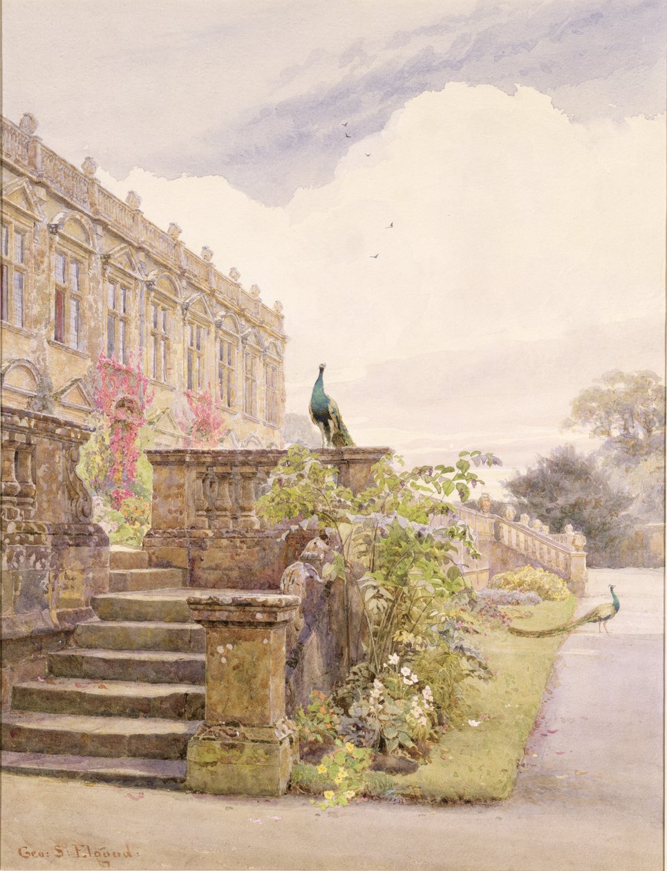 Brympton DEvercy House, Somerset af George Samuel Elgood