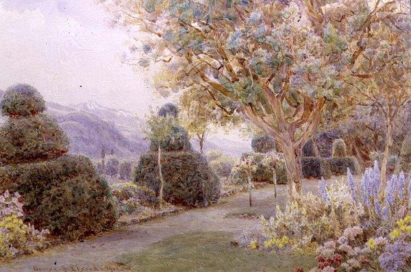 Chateau de la Cour, Rhone-dalen af George Samuel Elgood
