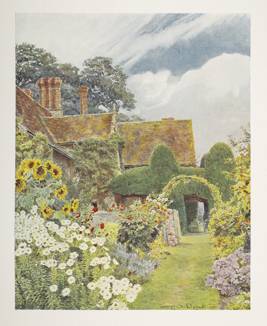 Cleeve Prior, Sunflowers, illustration i 