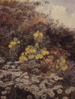 Evening Primroses, Swinford Manor af George Samuel Elgood