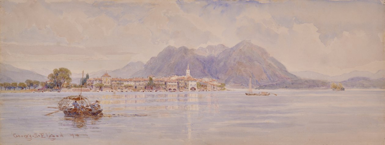 Isola dei Pescatori, Lago Maggiore af George Samuel Elgood