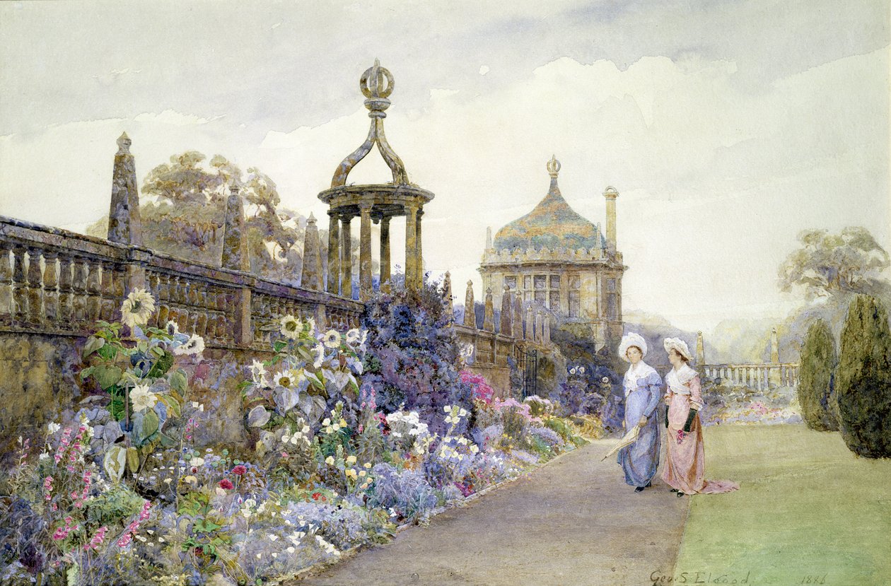Montacute, Solsikker, 1886 af George Samuel Elgood