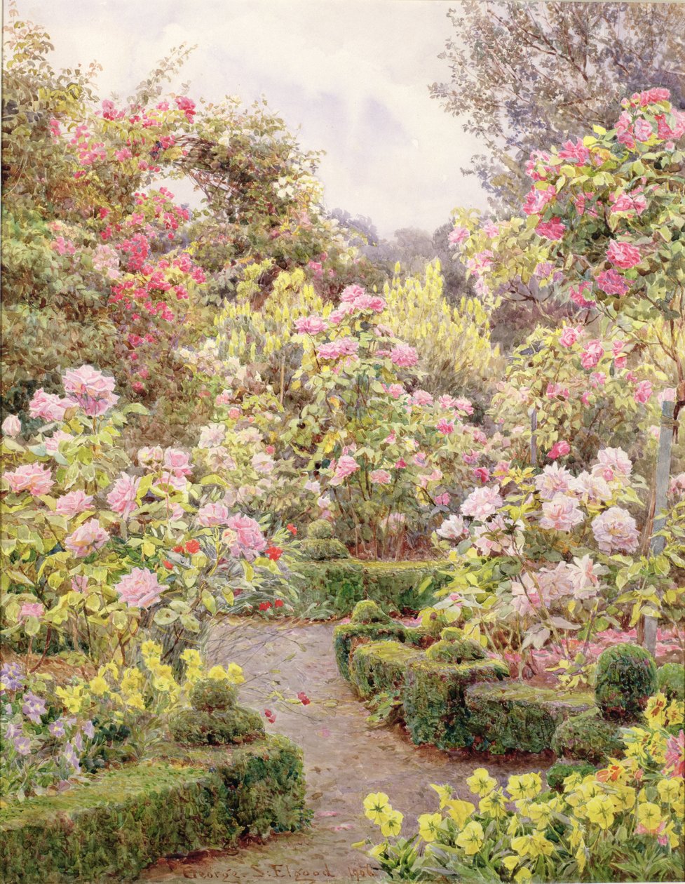 Raundscliffe - Overalt er roser af George Samuel Elgood