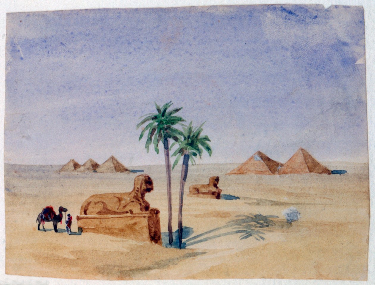 Sphinx and Pyramids, Giza II, 1820-1876 af George Sand