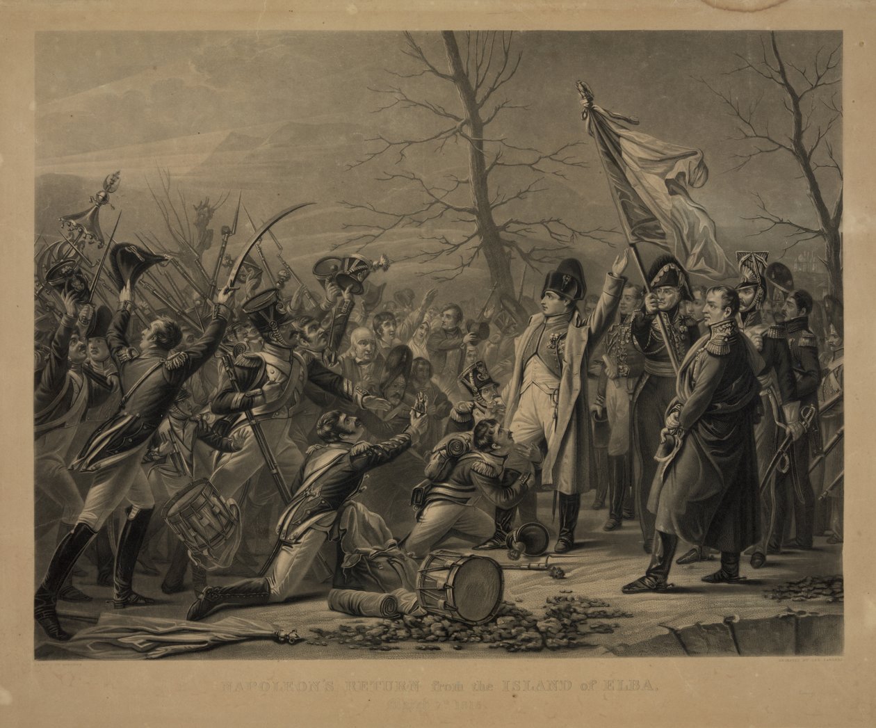 Napoleon vender tilbage fra øen Elba den 7. marts 1815 af George Sanders