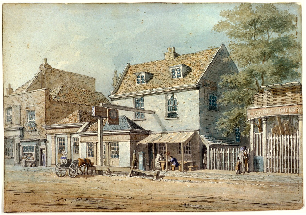 Castle Tavern, Old Kent Road, London, c1830 af George Scharf