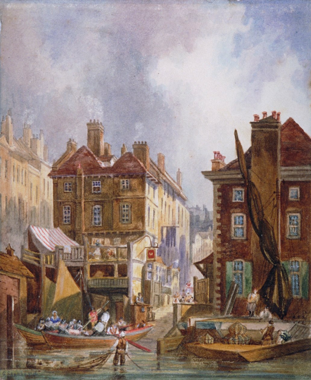 Hungerford Market, Westminster, London, c1810. af George Shepheard