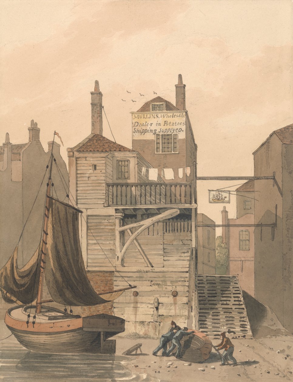 Shadwell ved Ship Inn af George Shepheard