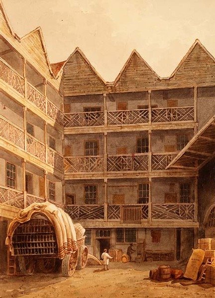 Bull and Mouth Inn af George Shepherd