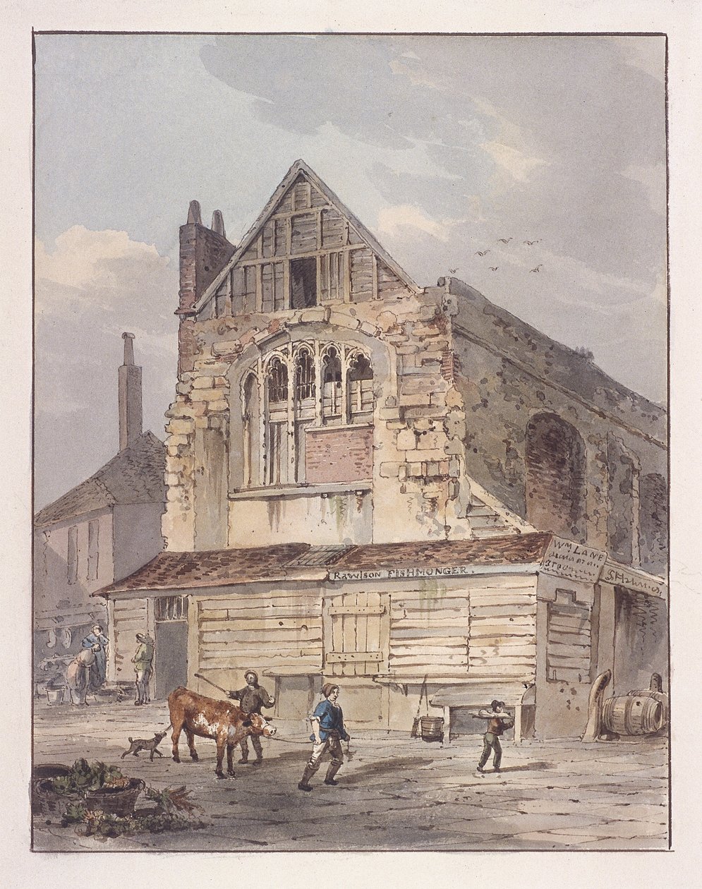 Leadenhall Chapel, London, c1810 af George Shepherd
