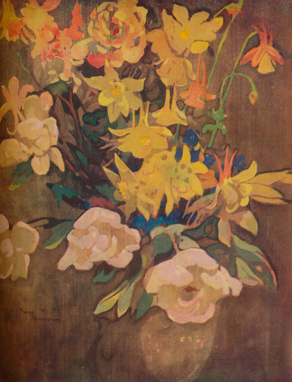 Ravblomster, c20. århundrede af George Sheringham