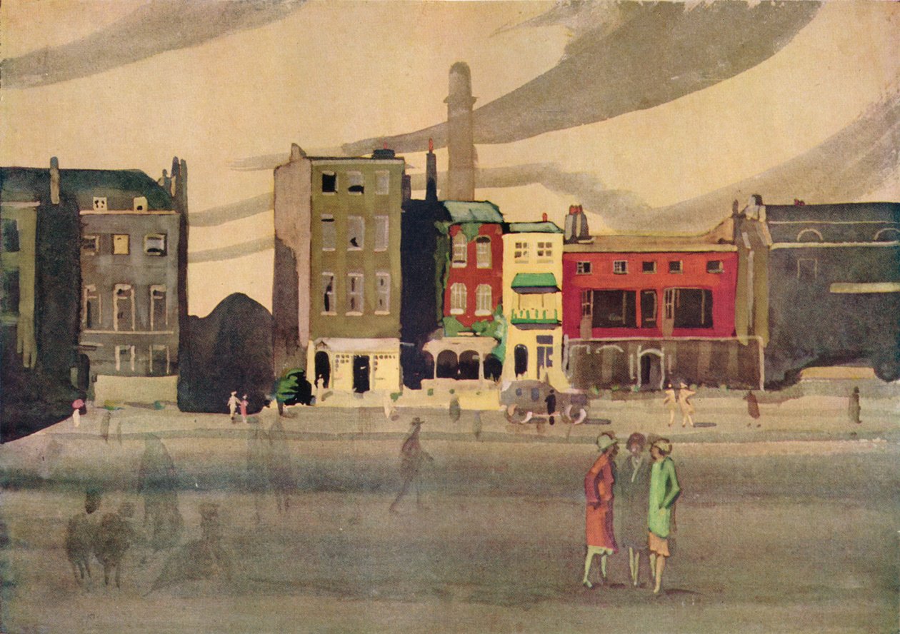 London i foråret, 1800-tallet, 1938 af George Sheringham