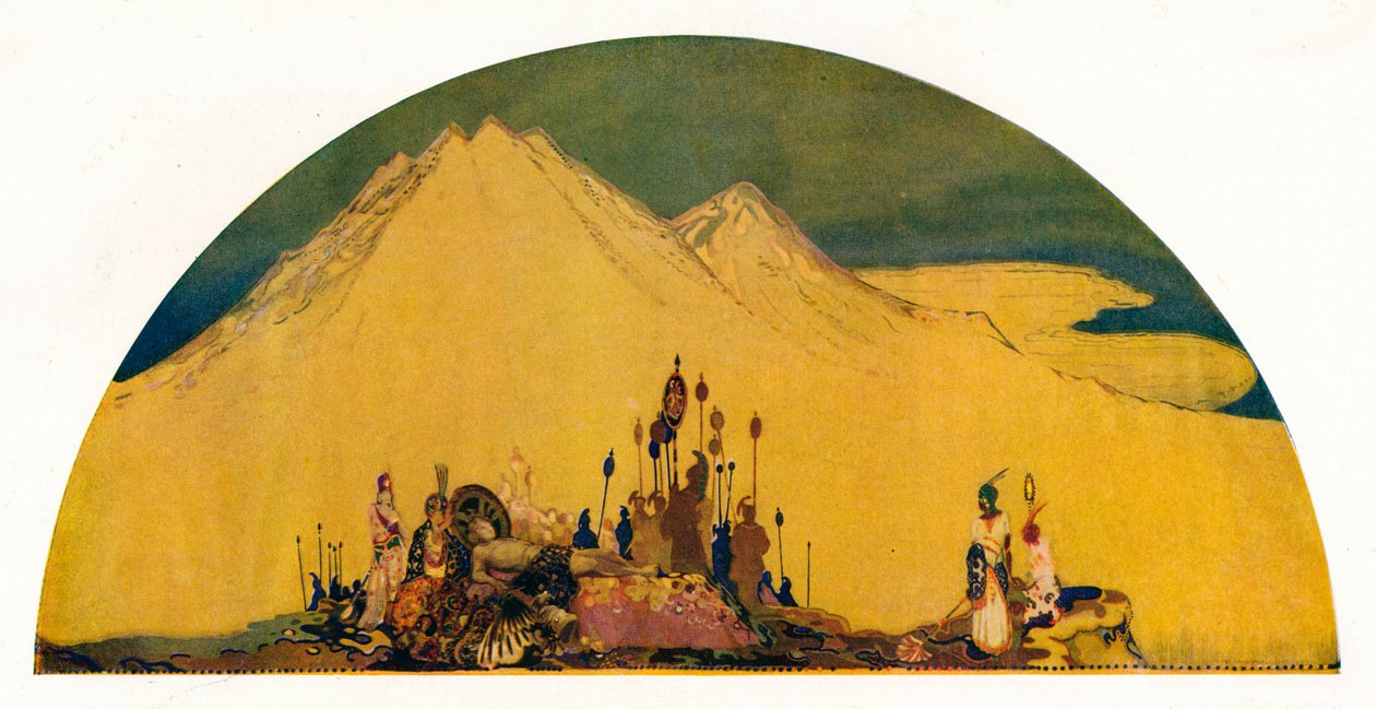 Drømmen om Maxen Wledig. Kejser af Rom, c1914. af George Sheringham