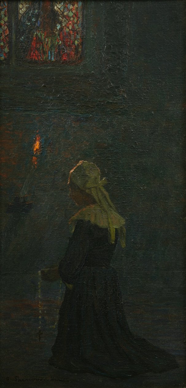 At Prayer (Pont Aven), 1905 af George Sherwood Hunter