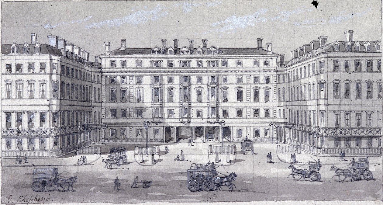 Euston Square Station, London, c1838. af George Sidney Shepherd