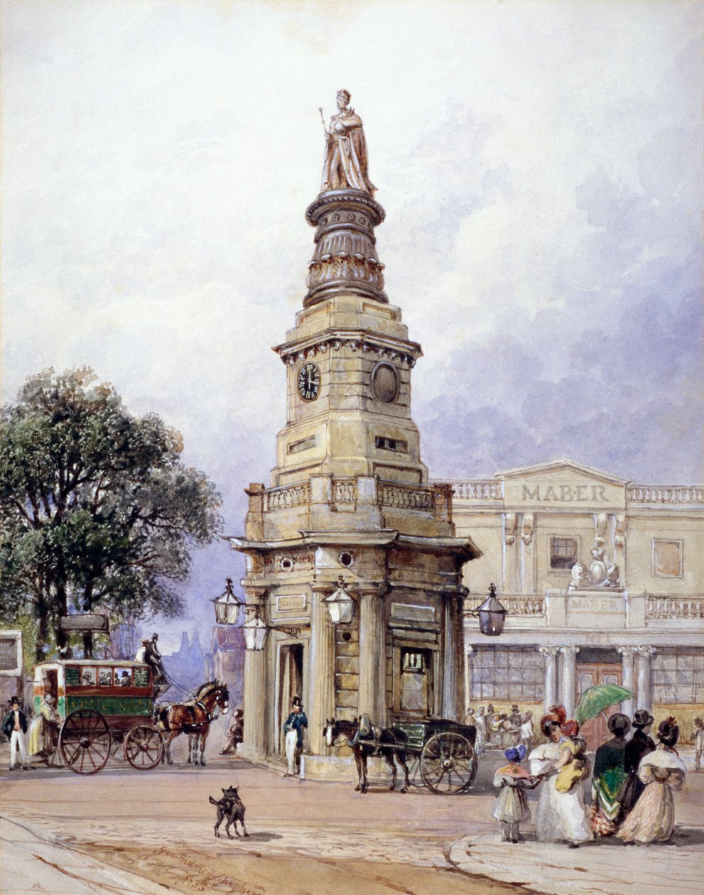 Monument til George IV, Battle Bridge nu King