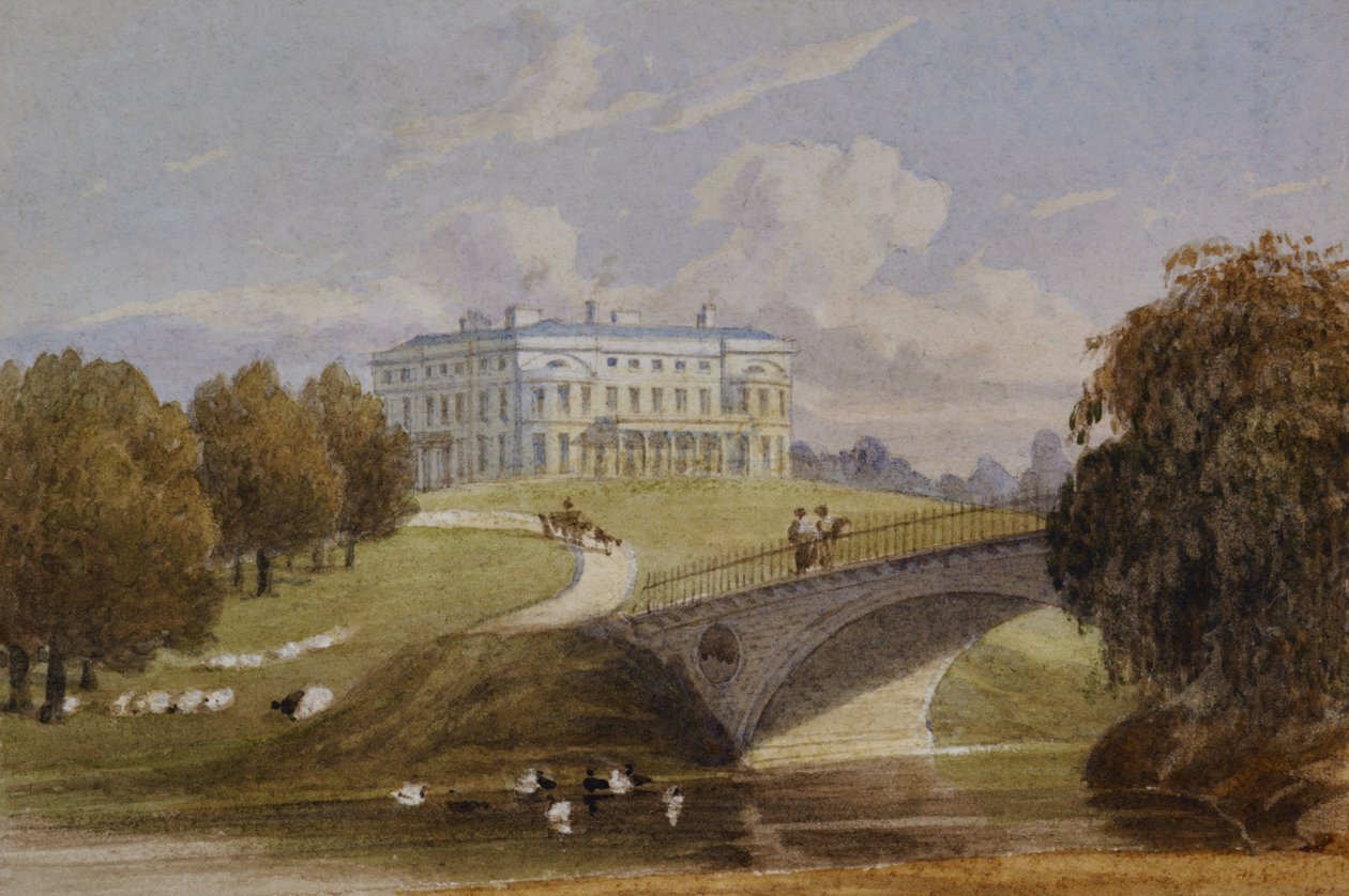 Udsigt over Mote House (No1) af George Sidney Shepherd