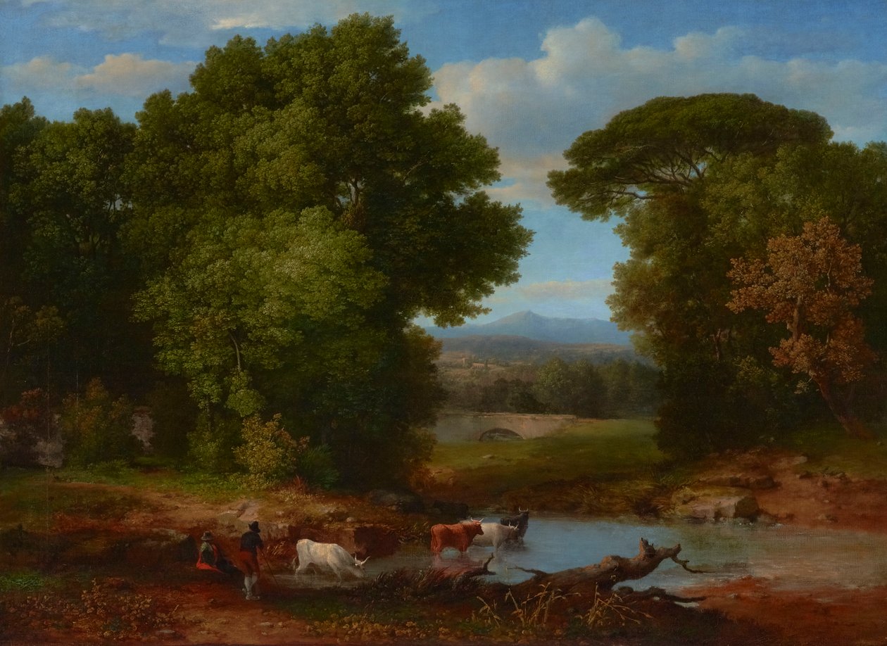 En smule af den romerske akvædukt 1852 (olie på lærred) af George Snr. Inness