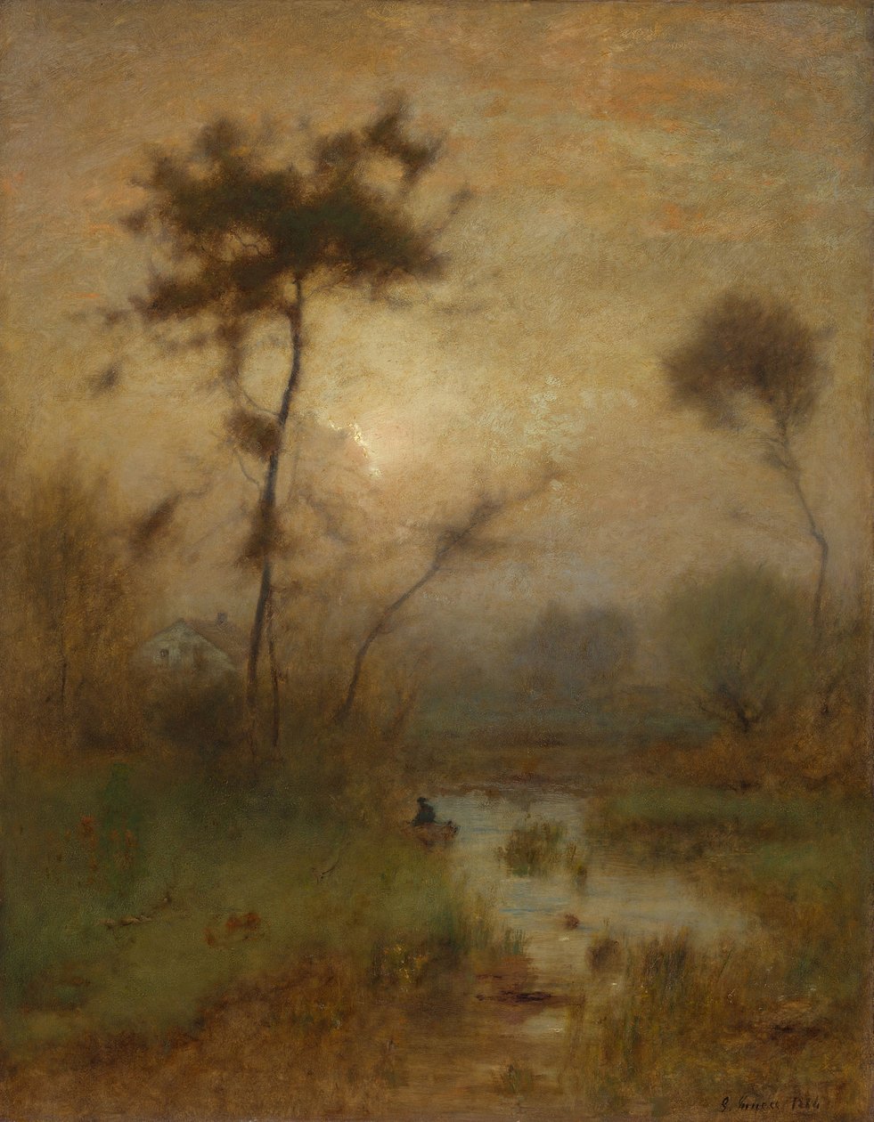 En Sølv Morgen af George Snr. Inness